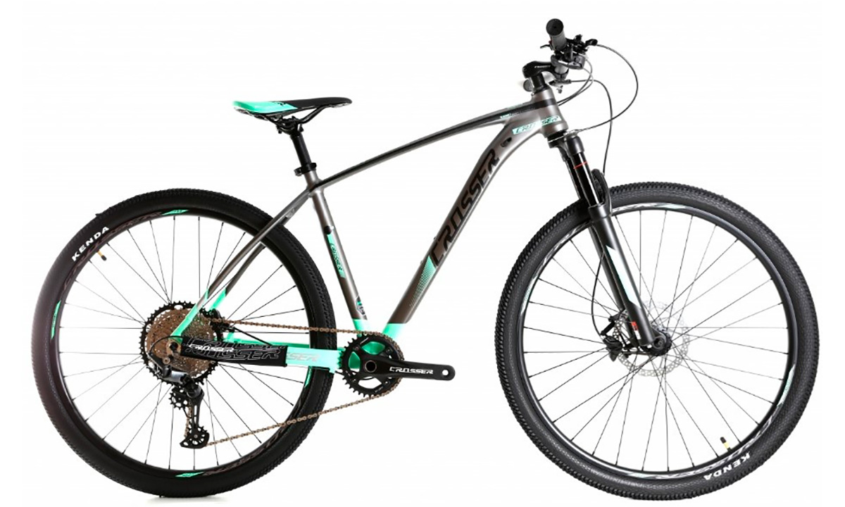 Фотографія Велосипед Crosser X880 1х12 29" розмір L рама 19 2021 Сіро-зелений